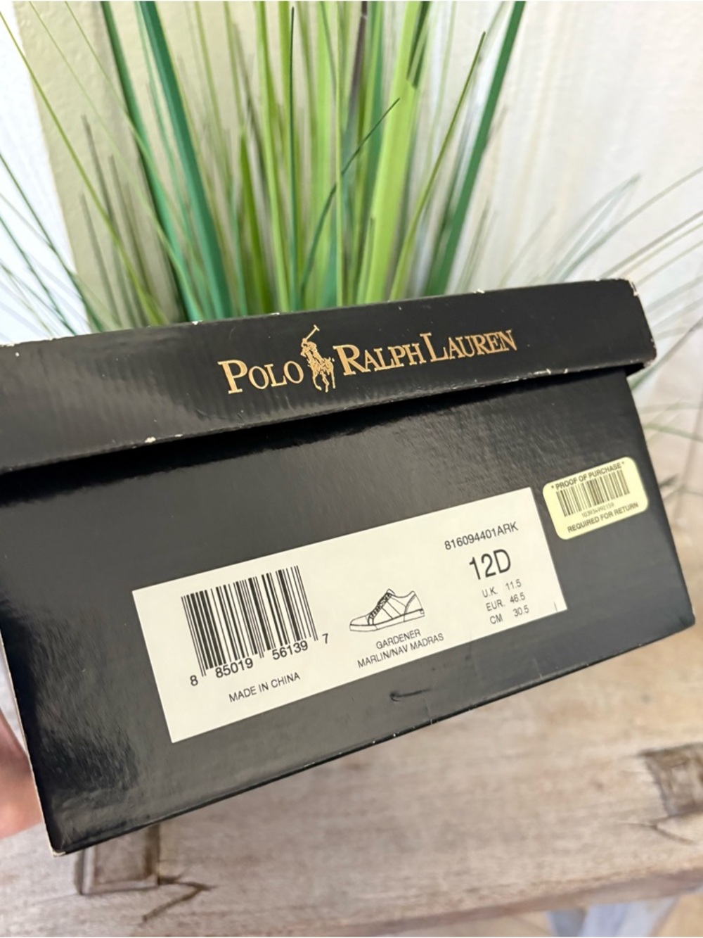 Polo Ralph Lauren Gardener Marlin Madras Sneakers - Picture 10 of 10